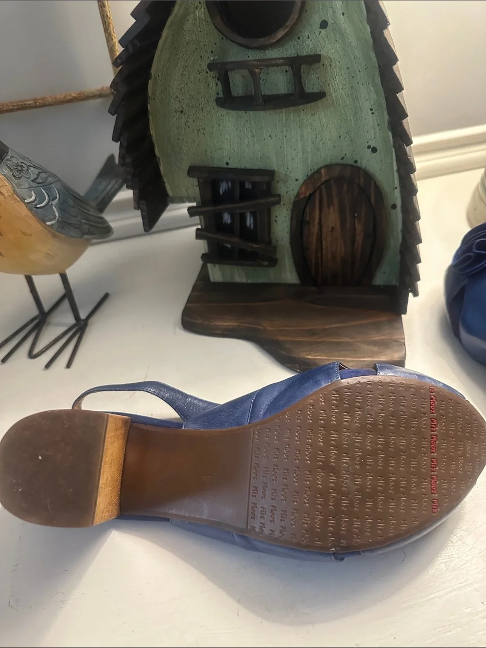Miz Mooz Viola Blue Slingback Heels size 9